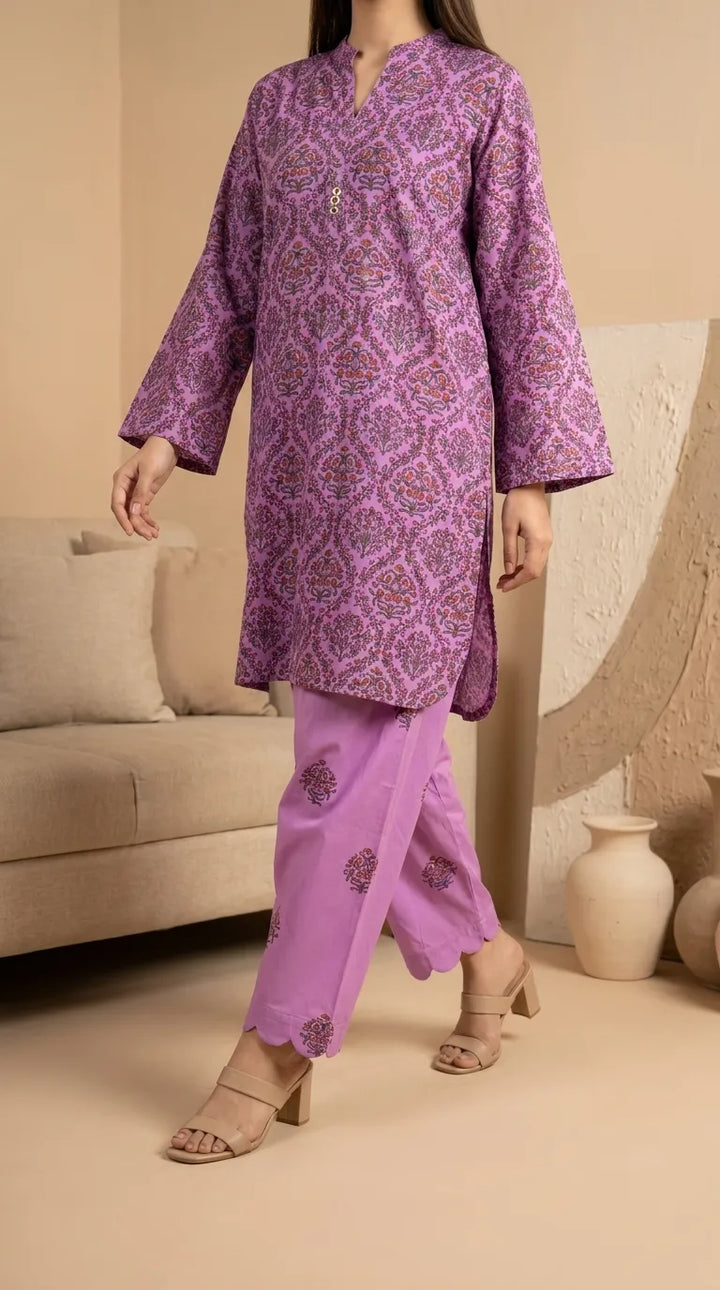 2 PC Printed Grip Silk Suit PS628343