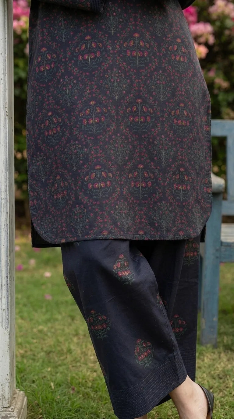 2 PC Printed Grip Silk Stitched Suit PS628401