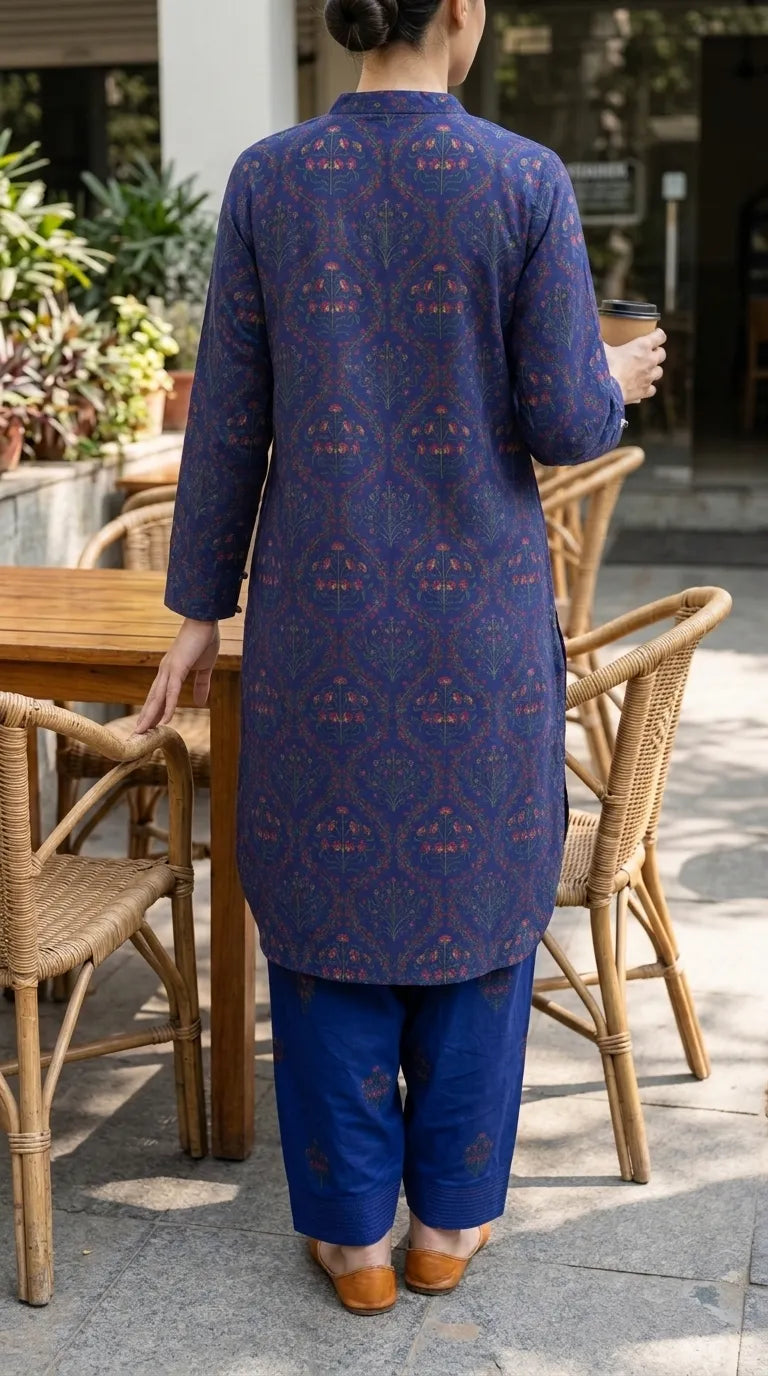 2 PC Printed Grip Silk Stitched Suit PS628412