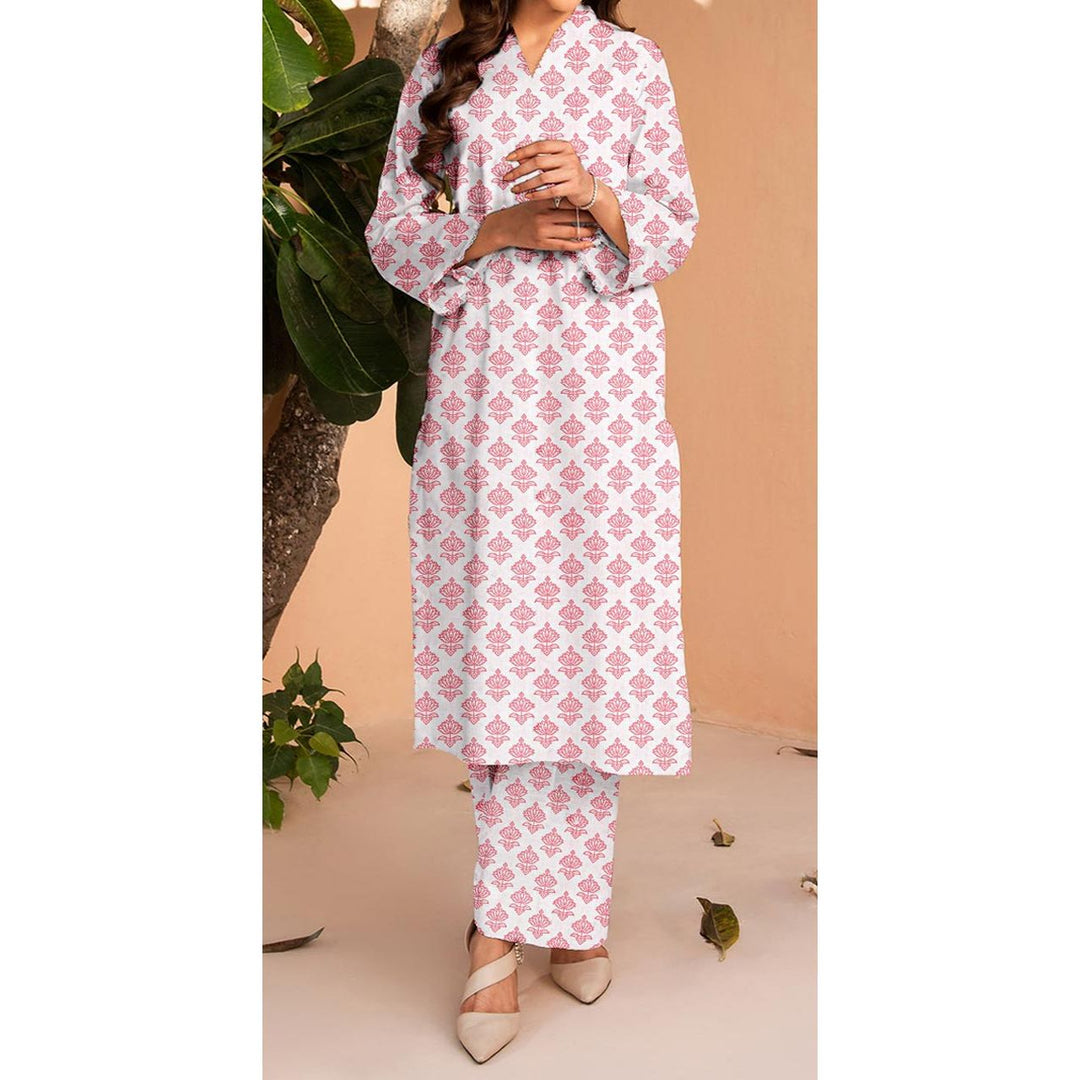 2PC- Unstitched Digital Printed Cambric Suit PS9472