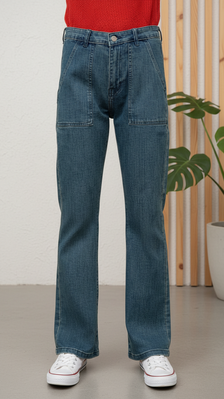 Green Denim pant PS9523