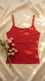 Red Solid Tank Top PT600213