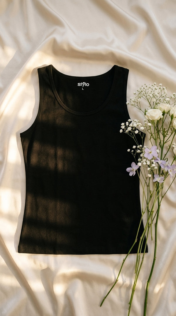 Black Tank Top PT6006