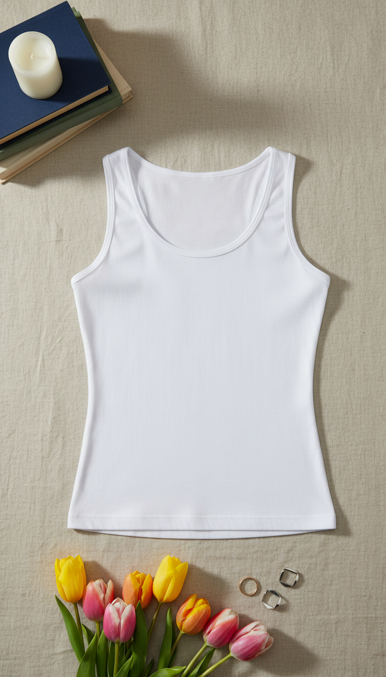 White Tank Top PT6008