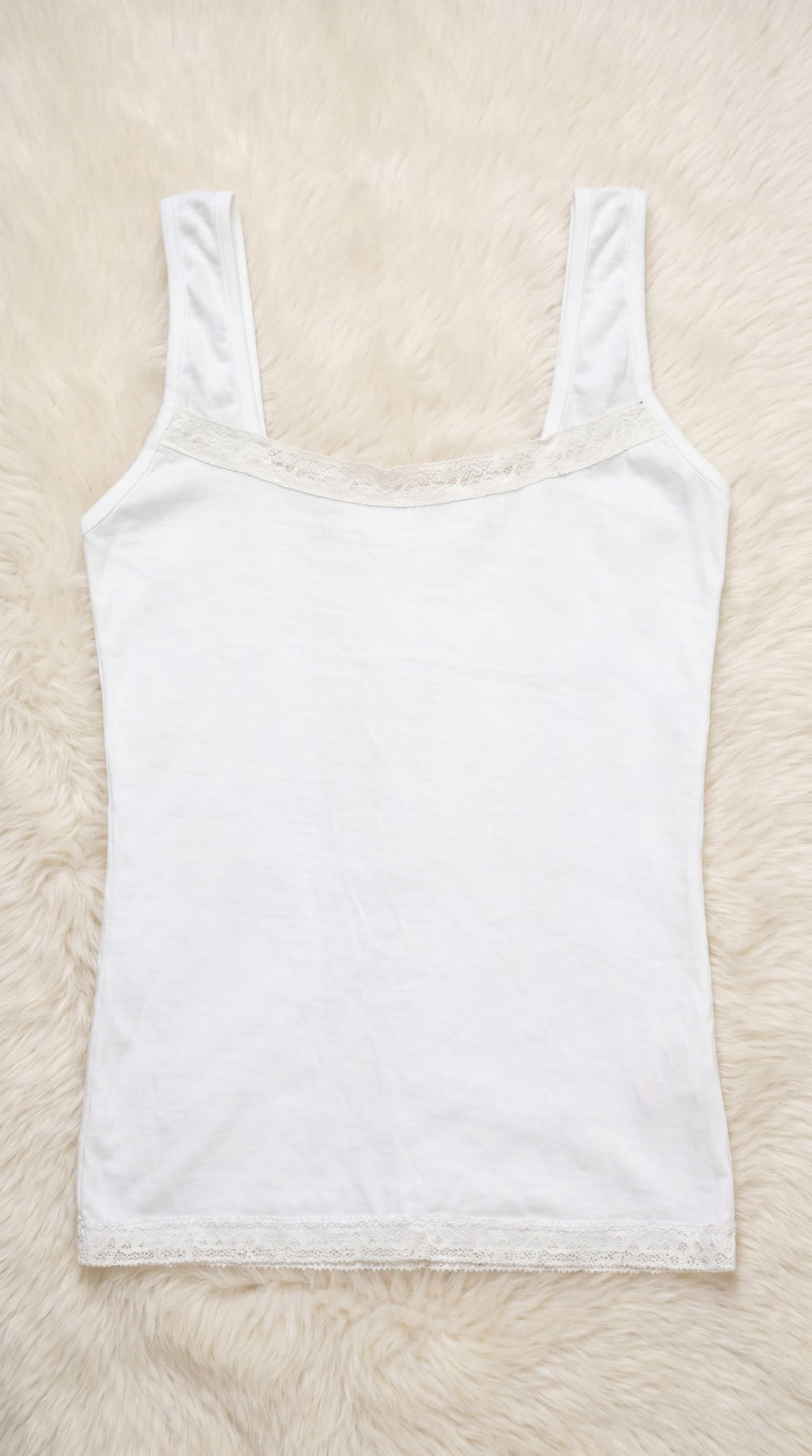 White Solid Tan Top PT601009