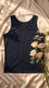 Black Solid Tank Top PT6026