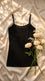 Black Solid Tank Top PT6028