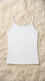 White Solid Tank Top PT6032