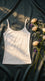 White Solid Tank Top PT6035