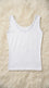 White Solid Tank Top PT6038