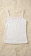 White Solid Tank Top PT6049