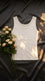 White Solid Tank Top PT606009