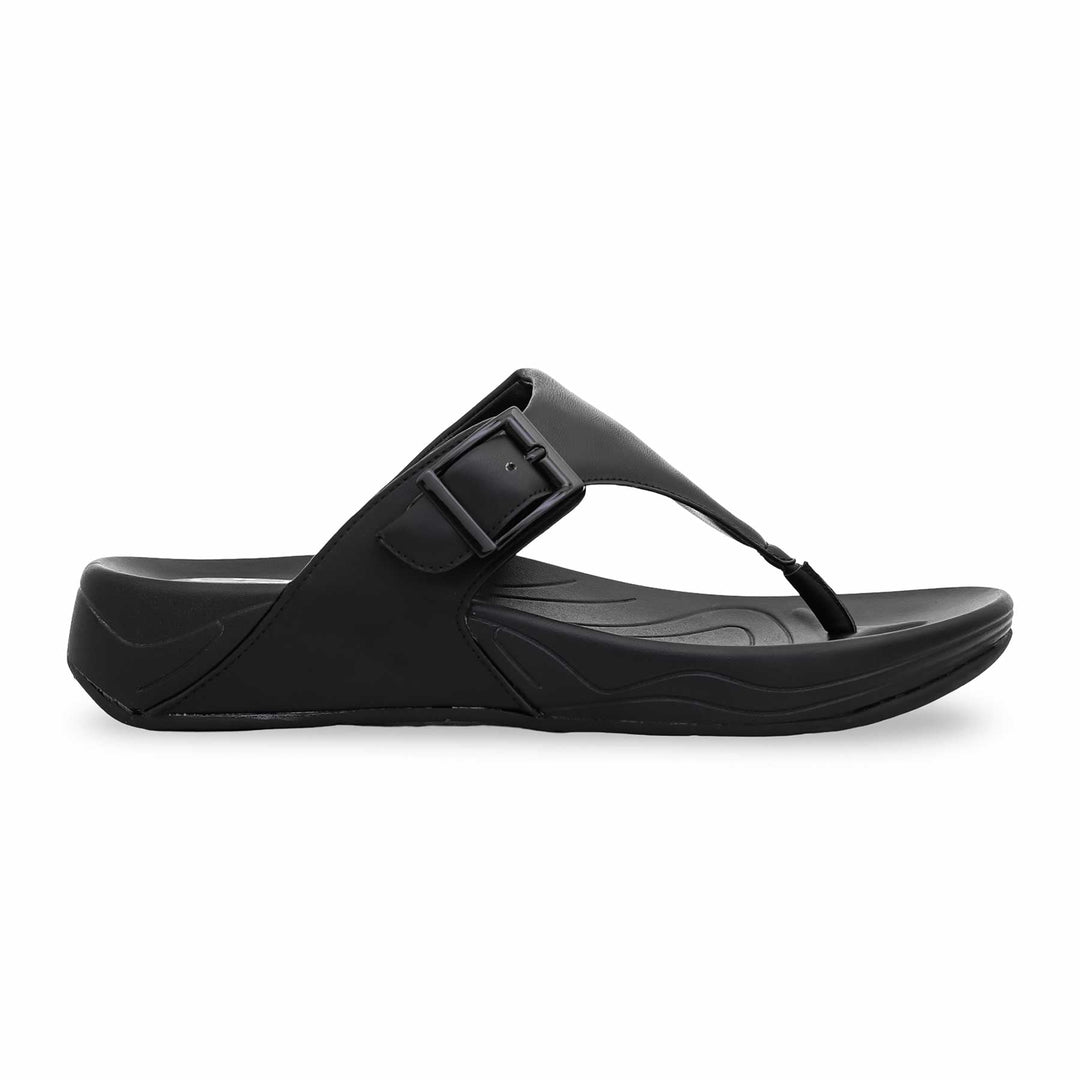 Black Formal Chappal PU0011