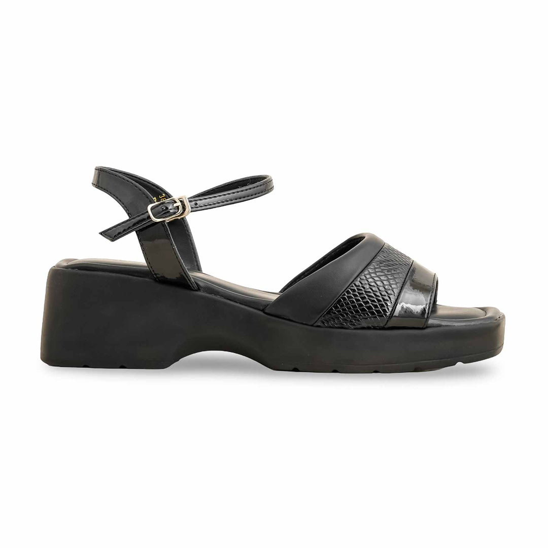 Black Formal Sandal For Women PU0169