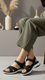 Olive Formal Sandal for Ladies PU0352
