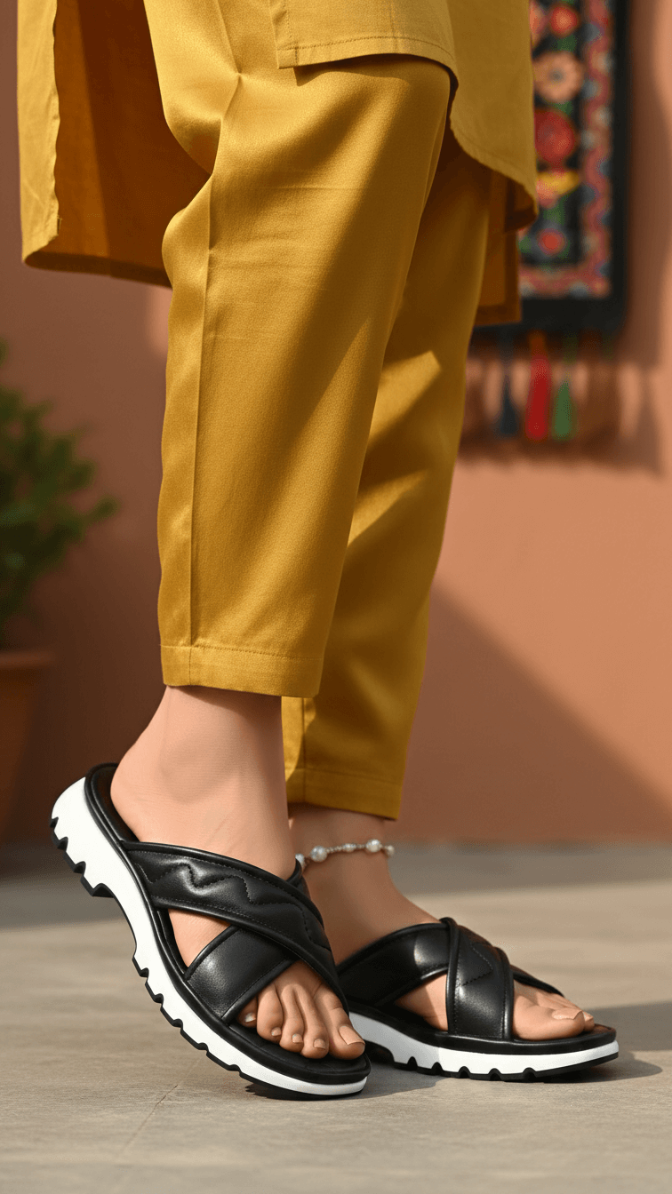 Black Formal Slipper PU0356