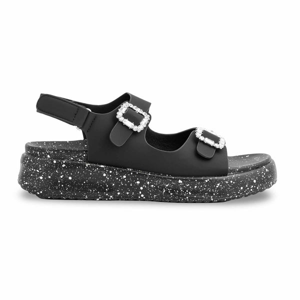 Black Formal Sandal For Ladies PU0374