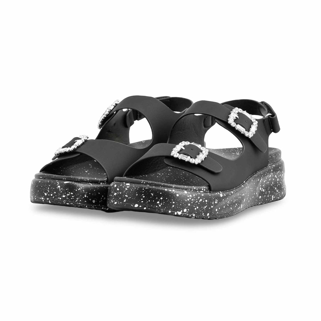 Black Formal Sandal For Ladies PU0374