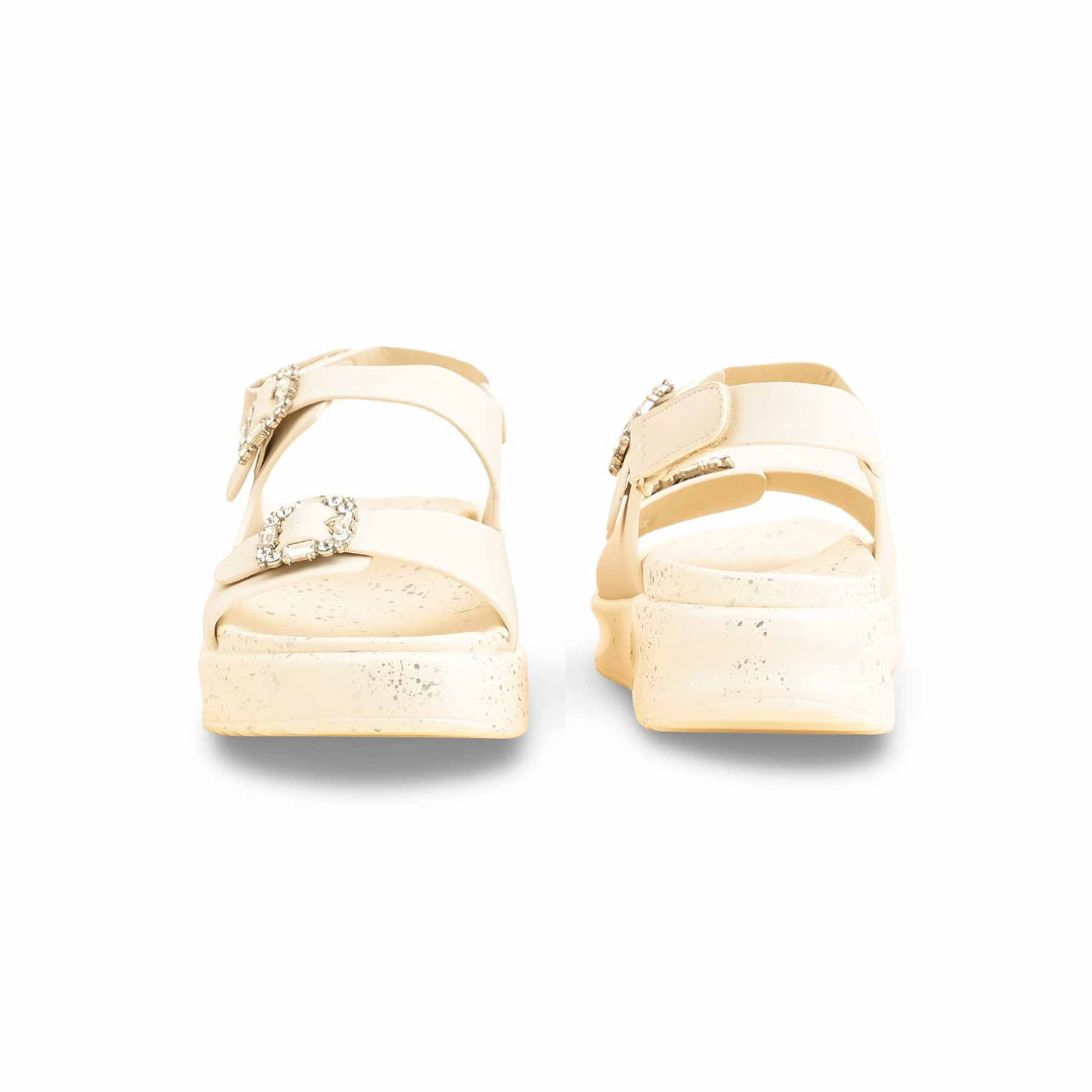 Beige Formal Sandal For Ladies PU0374