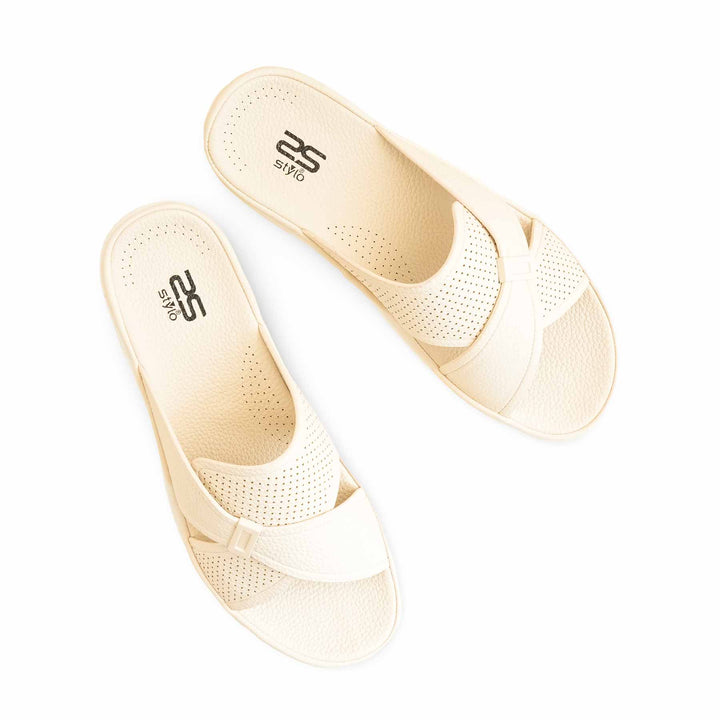Beige Formal Slipper For Women PU0375