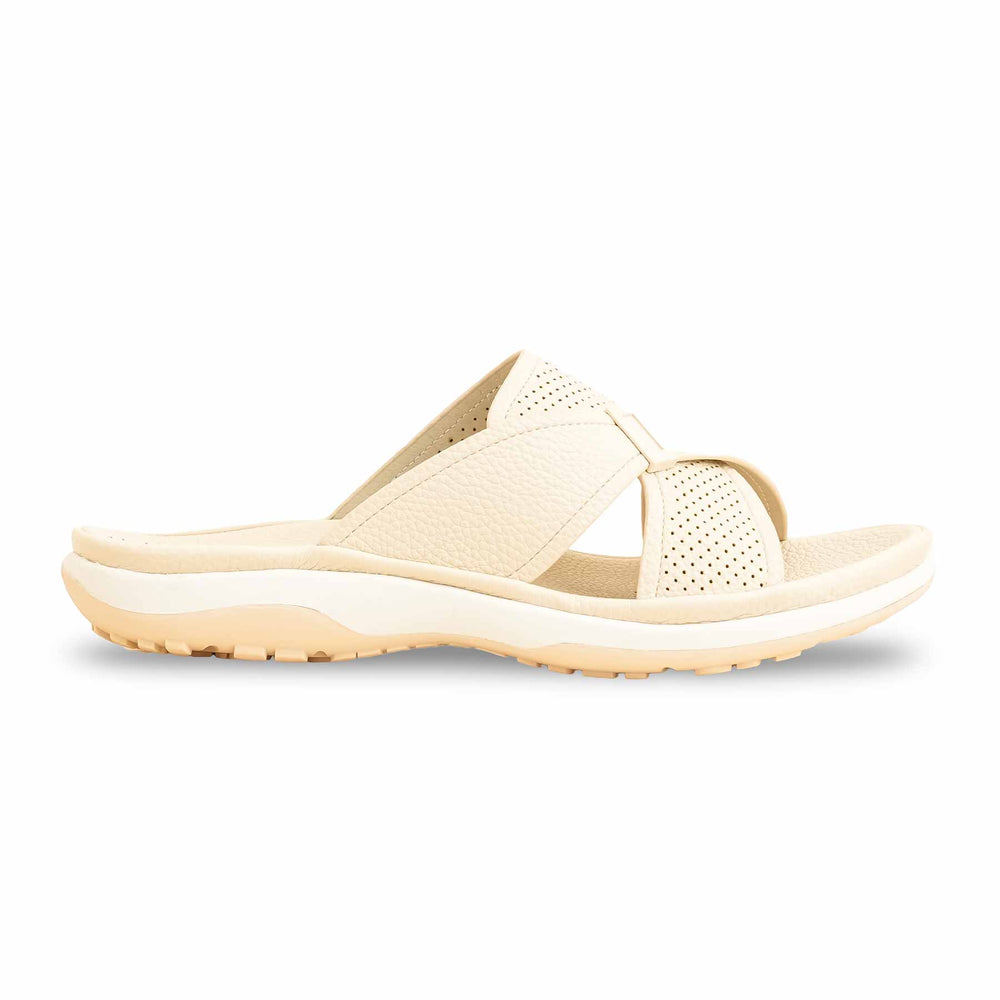 Beige Formal Slipper For Women PU0375