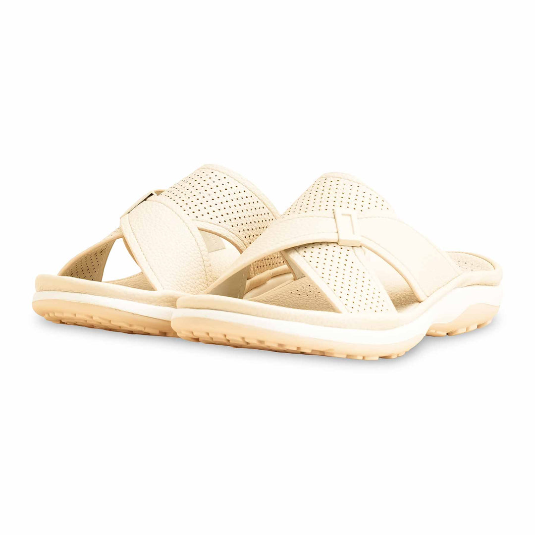 Beige Formal Slipper For Women PU0375