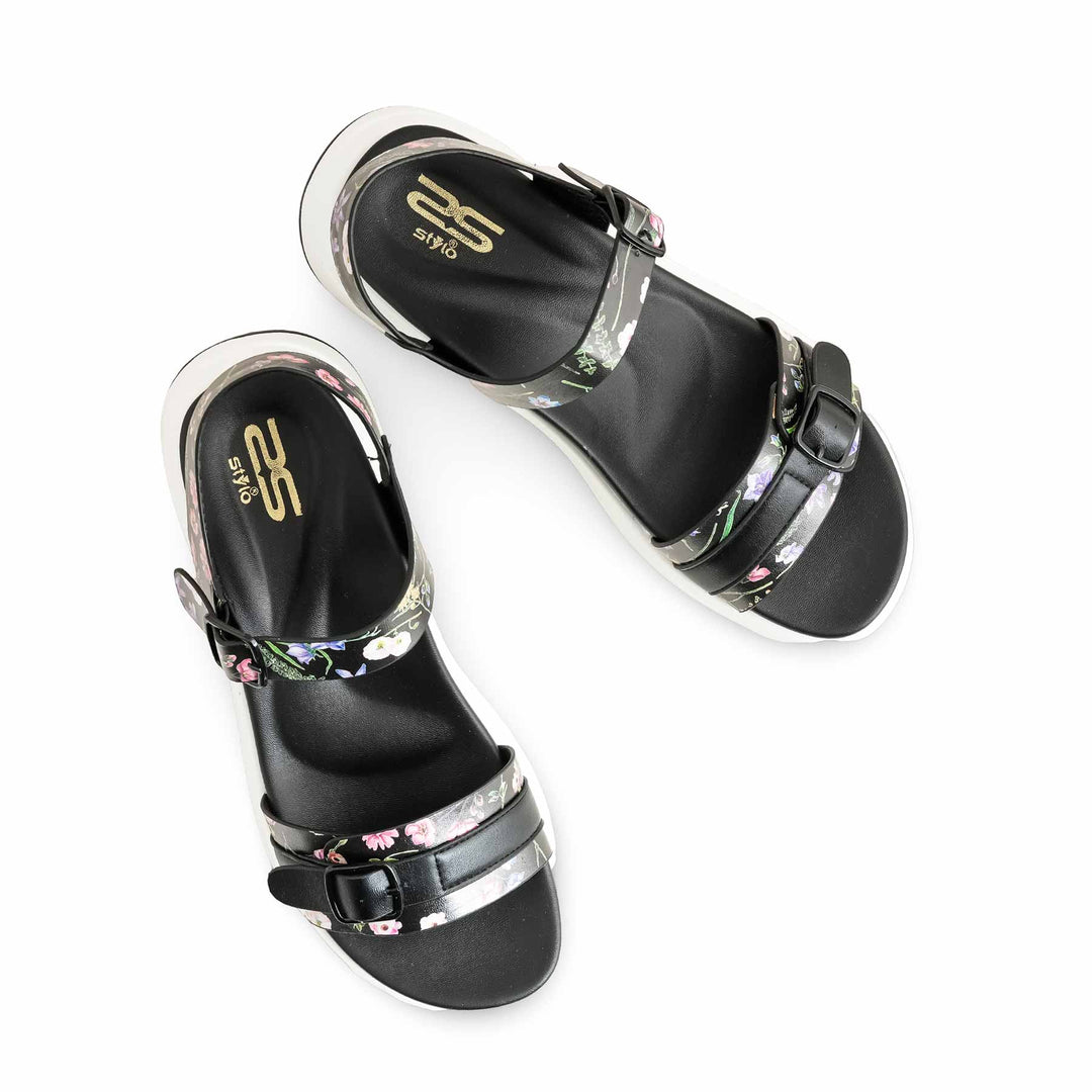 Black Formal Sandal For Ladies PU0376