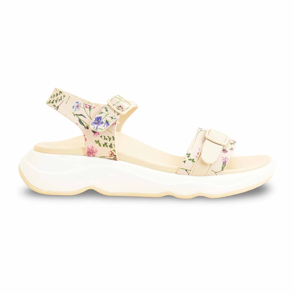 Beige Formal Sandal For Ladies PU0376
