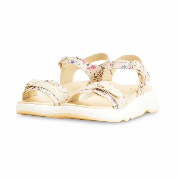 Beige Formal Sandal For Ladies PU0376