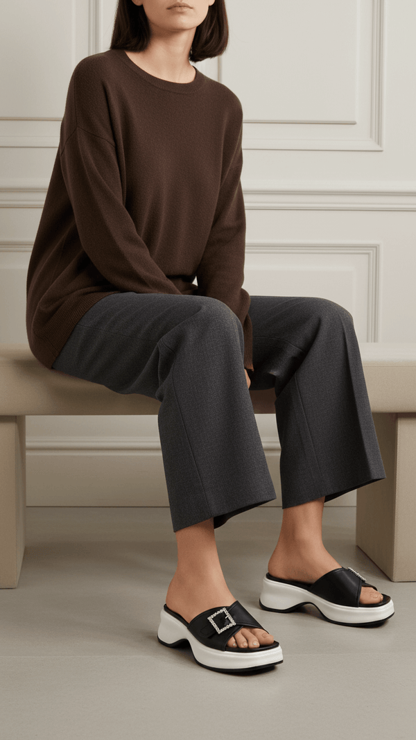 Black Formal Women Slipper PU0377