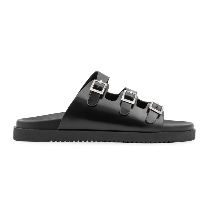 Black Formal Slipper For Women PU0385