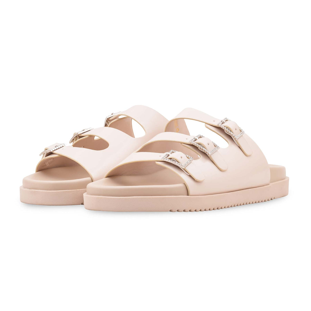 Cream Formal Slipper For Women PU0385