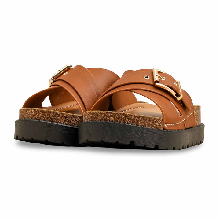 Brown Formal Slipper For Women PU0391