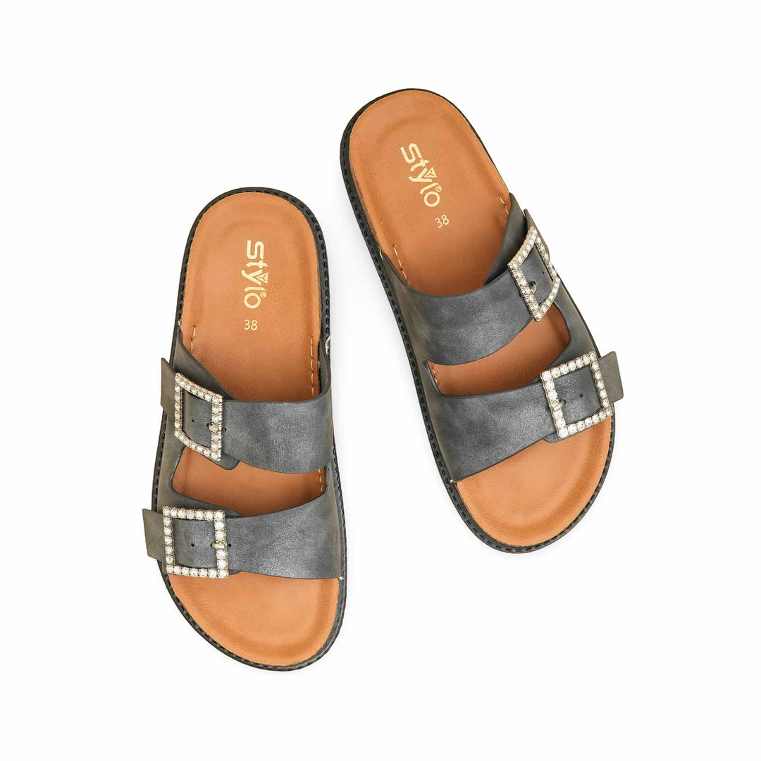 Grey Formal Slipper For Women PU0392