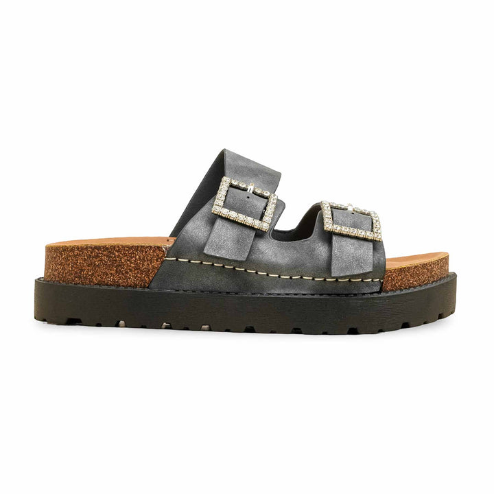 Grey Formal Slipper For Women PU0392