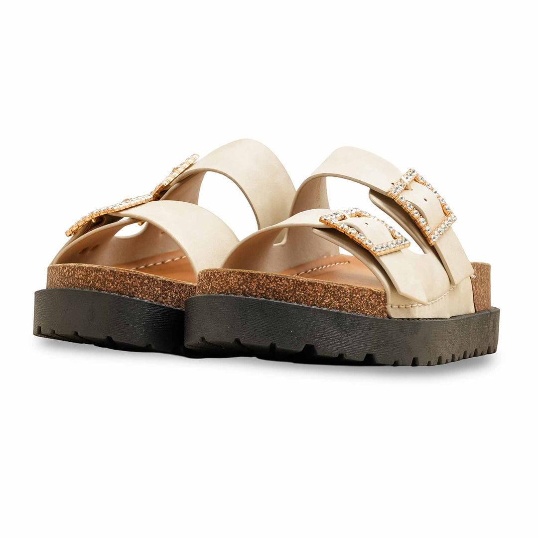 Golden Formal Slipper For Women PU0392