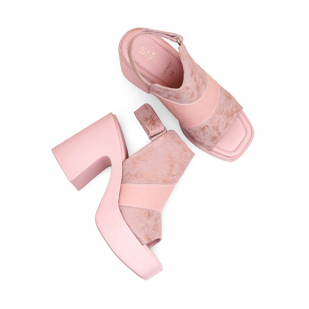 Pink Formal Wedges Sandal PU0407