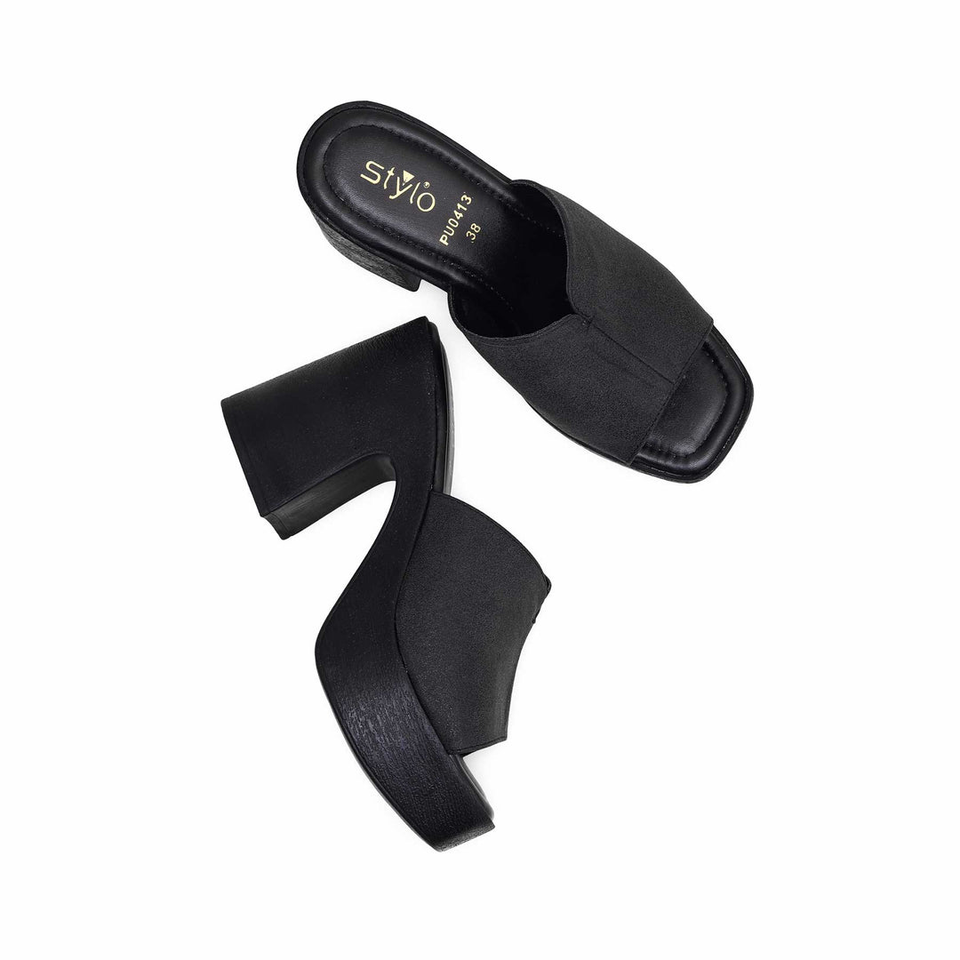 Black Formal Slipper PU0413