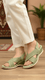Green Formal Sandal For Women PU0424