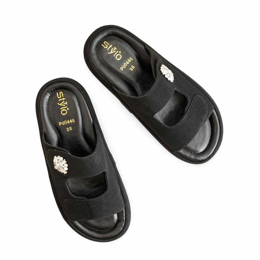 Black Formal Slipper PU0446
