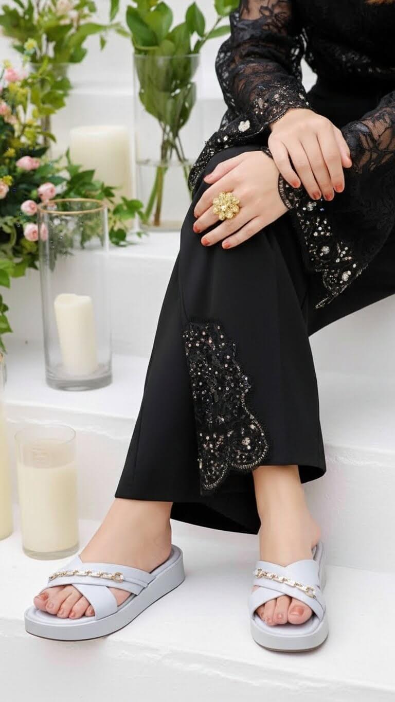 Grey Formal Slipper PU0471