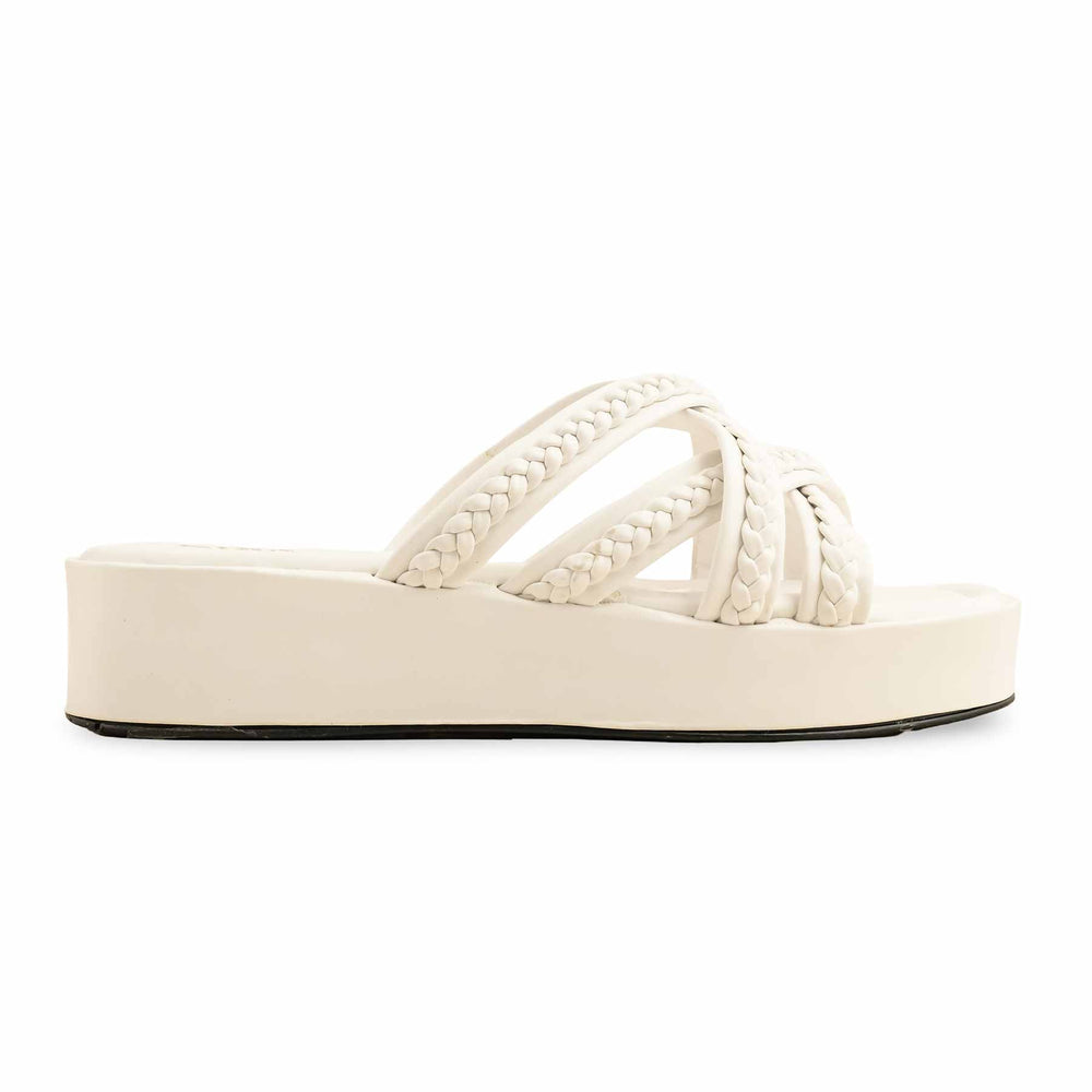 White Formal Slipper PU0475