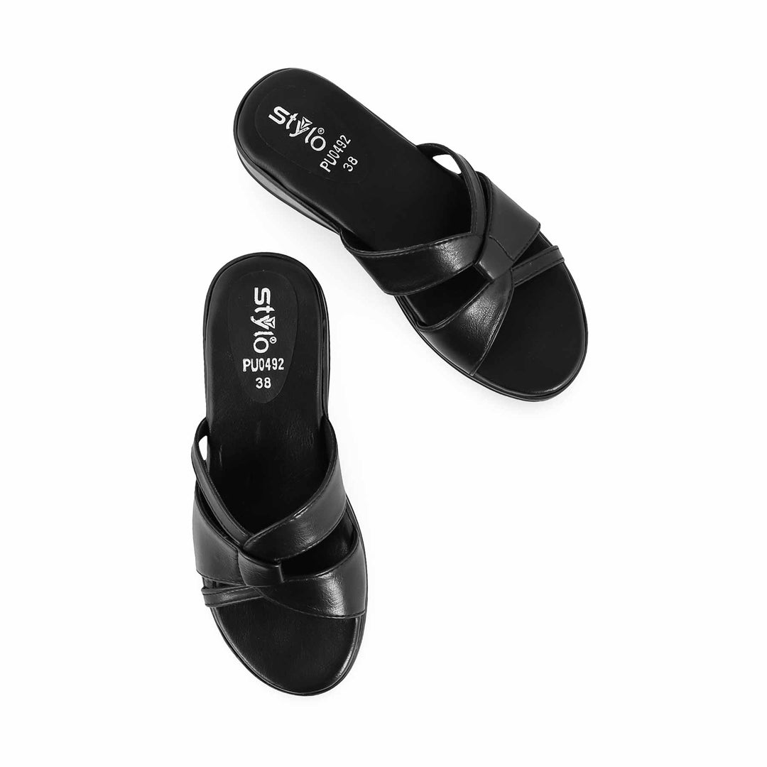 Black Formal Slipper PU0492