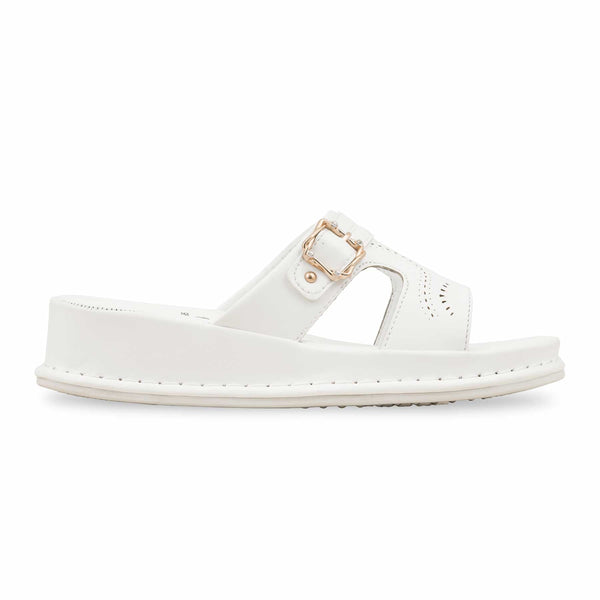 White Formal Slipper PU0495