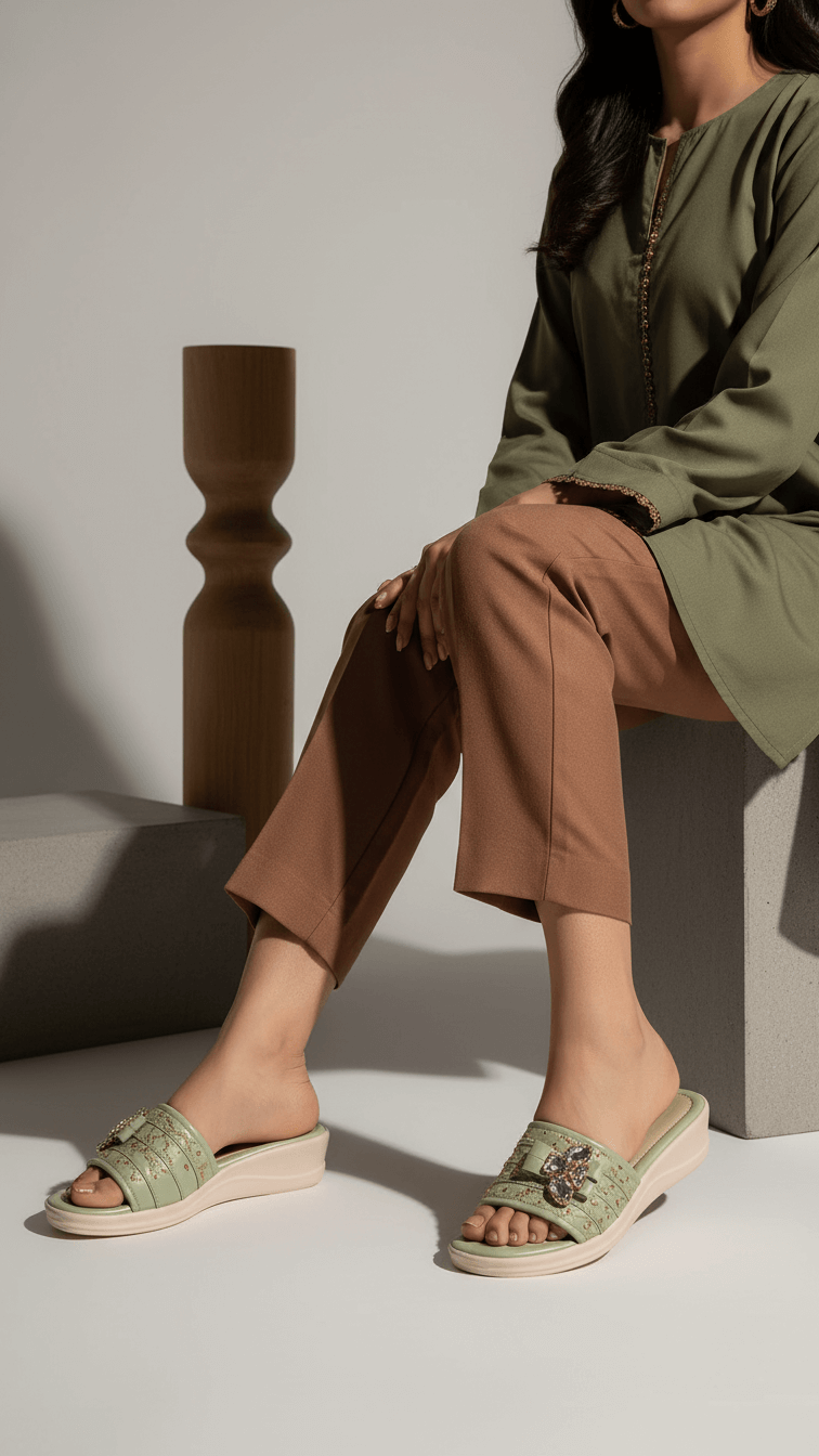 PISTAGREEN Formal Slipper PU0497