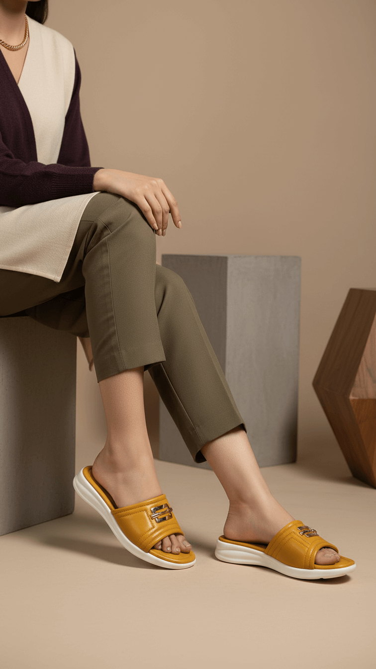 Mustard Formal Slipper PU0503