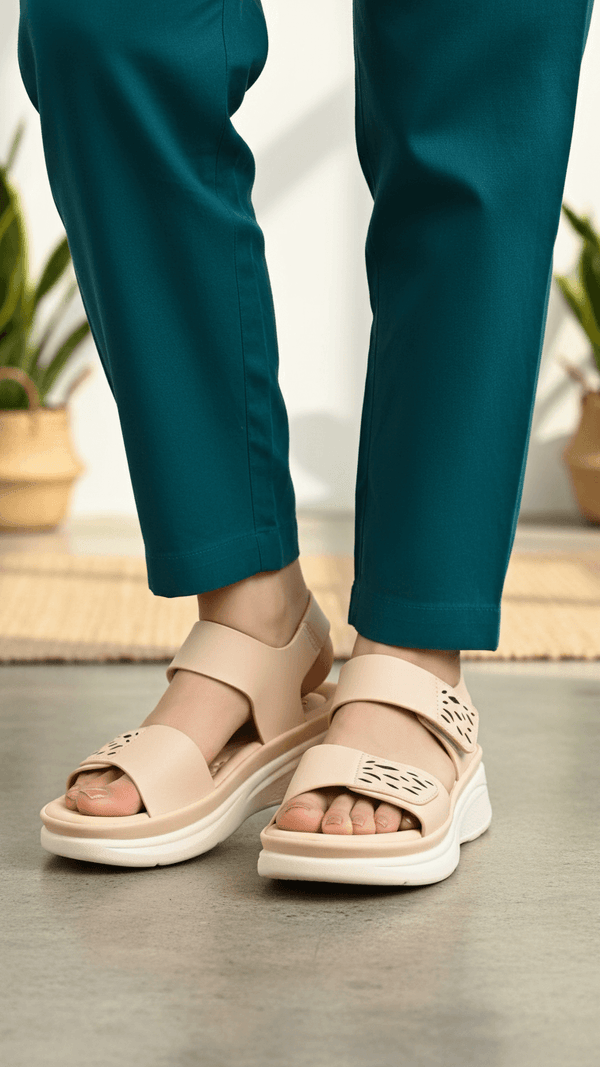 Beige Formal Sandal For Women PU0511