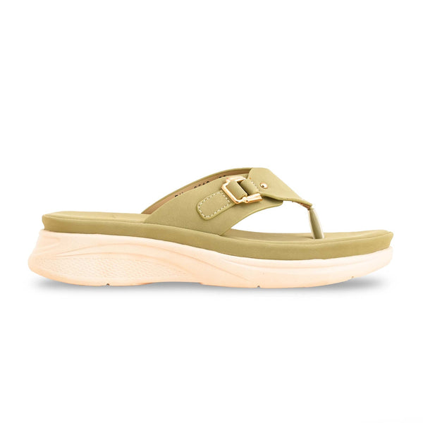 Olive Formal Chappal PU0512