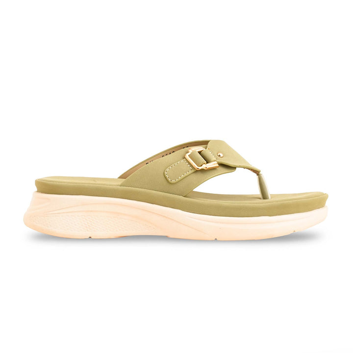 Olive Formal Chappal PU0512