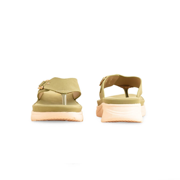 Olive Formal Chappal PU0512
